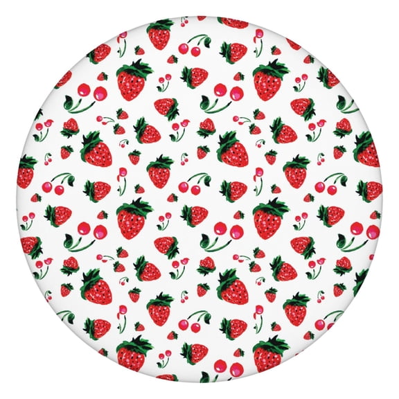 Round Picnic Table Cloth 100% Waterproof & Oil Proof, Elastic Fitted Table Cover for 36"-44" Round Tables, for Dining, Camping, Outdoor