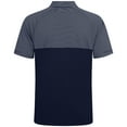 thumbnail image 3 of Men's Levelwear Navy Seattle Mariners Classic Stripes Insignia 2.0 Polo, 3 of 3