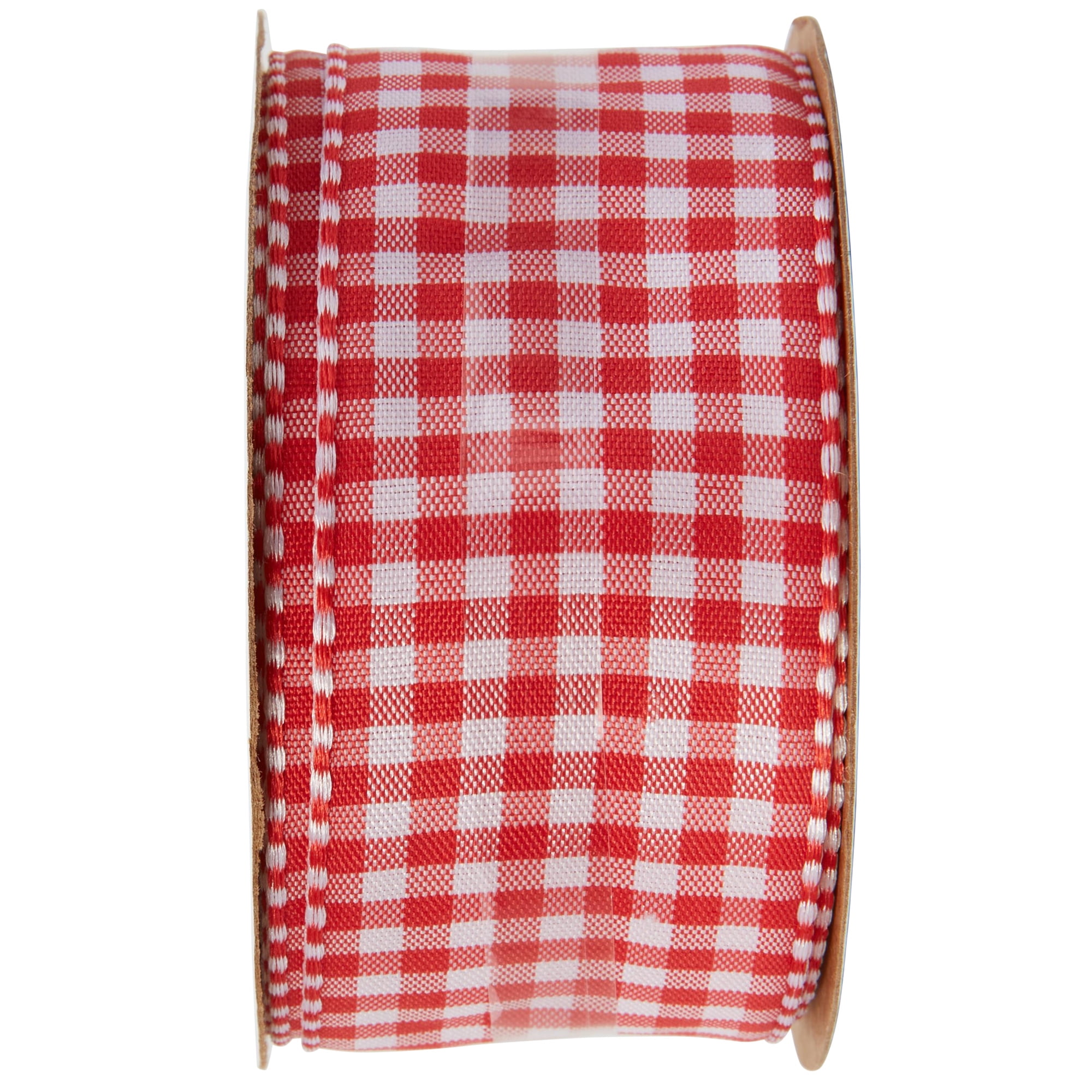 (3 pack) Offray Ribbon, Red 1 1/2 inch Gingham Woven Ribbon for Sewing, Crafts, and Gifting, 3 Yards, 1 Each