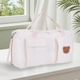 thumbnail image 6 of Quilted Baby Diaper Bag Large Cute Duffle Bag for Women (One Bear), 6 of 17