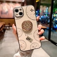 thumbnail image 6 of Case for iPhone 16 Pro,3D Butterfly Flower Kickstand Bling Glitter Diamond Marble Ring Stand Shockproof Women Girls Rhinestone Phone Case for iPhone 16 Pro,6.3 inch 2024 (XSG Gold), 6 of 13