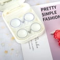 thumbnail image 3 of Two Packs Contact Lens Care Vision Care Nobleness Cute Contact Lens Cases Contact Lens Set Contact Lens kit Set Colored Contact Lenses for Women (Silver), 3 of 6
