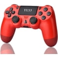 thumbnail image 1 of SAYDY Manette Sans Fil Compatible avec P-4 - SAYDY Télécommande Joystick Manette Compatible avec P-4 avec Câble de Chargement et Deux Moteurs (Rouge, 2021, Nouveau), 1 of 6