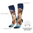 thumbnail image 4 of Xecao Starry Sky Cloud Dog print thigh-high socks, crafted for both men and women with a stretchy, high-opaque design perfect for daily wear, 4 of 6