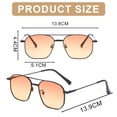 thumbnail image 2 of Gafas de sol de moda, gafas de sol personalizadas de doble haz para tiro callejero, hechas de metal, 2 of 5