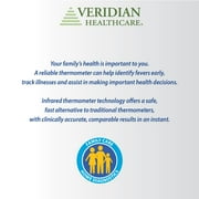 Veridian Healthcare Non-Contact Infrared Thermometer Accurate for Adults & Children, Fever Indicator