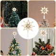 thumbnail image 3 of Adorno de árbol de Navidad iluminado, adorno de estrella de árbol de Navidad, adorno de árbol de Navidad, copa de árbol de estrella de Navidad, 3 of 7