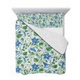 thumbnail image 7 of Quilts Twin Size Bedding Set, Blue Green Botanical Lightweight Quilted Comforter, Watercolor Spring Floral Summer Soft Reversible Bedspread Coverlet with Pillow Covers for All Season, 68" x 86", 7 of 7