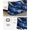 thumbnail image 3 of Abstract Marble Bed Skirt California King Size 16 Inch Drop, Gold Texture Modern Blue Simple Wrap Around Dust Ruffle Bedskirts, Wrinkle & Fade Resistant Easy Fit Bedskirt with Adjustable Elastic, 3 of 8