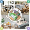 thumbnail image 4 of Colorful Tie Dye Pattern Square Tablecloth,Waterproof Square Table Cover,Wipeable Spillproof Washable Table Cover for Home Kitchen Party Decor 60"x60"(152x152cm), 4 of 6