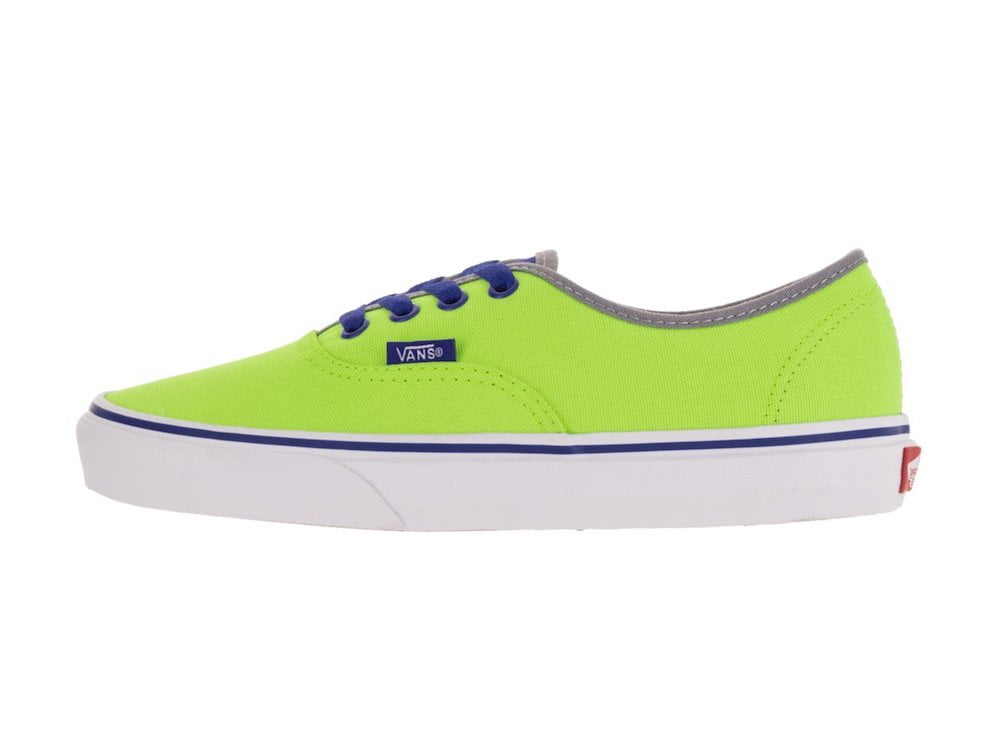Vans Brite Neon Green / Blue Ankle-High Canvas Skateboarding Shoe - 6M 4.5M - Walmart.com