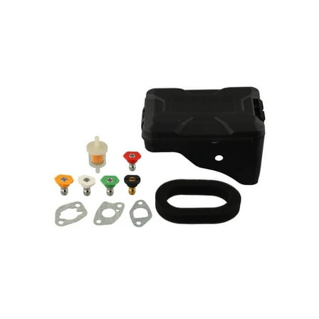 Air Filter Assembly Kit for RY802900 2900PSI Pressure Washer - Includes 5 Nozzles, Fuel Filter, Air Filter, Gaskets - Compatible with 099981133080 - Easy Installation, Enhanced Cleaning Power
