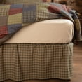 thumbnail image 2 of VHC Brands Rustic Cedar Ridge Cotton Split Corners Gathered Plaid Bed Skirt, 2 of 3