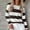 Coffee, variant on Blouses for Women Novelty Trendy Striped Color Block Long Sleeved Crew Neck Tunics Stretch Comfy Relaxed Fit 2025 Basic Tees