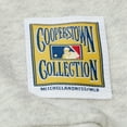 thumbnail image 5 of Women's Mitchell & Ness Heather Gray New York Yankees Cooperstown Collection V-Neck Cropped Toggle Sweatshirt, 5 of 5