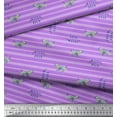 thumbnail image 2 of Soimoi Purple Georgette Viscose Fabric Wolf & Stripe Print Fabric by the Yard 42 Inch Wide, 2 of 3