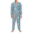 thumbnail image 3 of Fotbe Cute Dog Pijama de Hombre con Estampado de Manga Larga, Conjunto de 2 Piezas, Ropa de Dormir Suave y Cómoda con Bolsillos-Small, 3 of 7