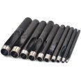 thumbnail image 2 of 10 piezas redondas de acero al carbono de cuero artesanales de cincel agujero perforado 1mm-10mm para herramientas de sello de cinta de cuero Feliz Sencillez, 2 of 4