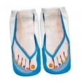 thumbnail image 2 of Milaget 3D Manicure Print Socks, Flip Flop Socks, Funny Hidden Running Women, Custom Low E, 2 of 9