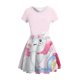 thumbnail image 2 of Nuevo Disney Mary Cat Kawaii falda de sol en forma de A playa vacaciones verano volante bohemio lindo vestido de manga corta para mujer Casual Wear120 heqiyong CONDUJO, 2 of 2