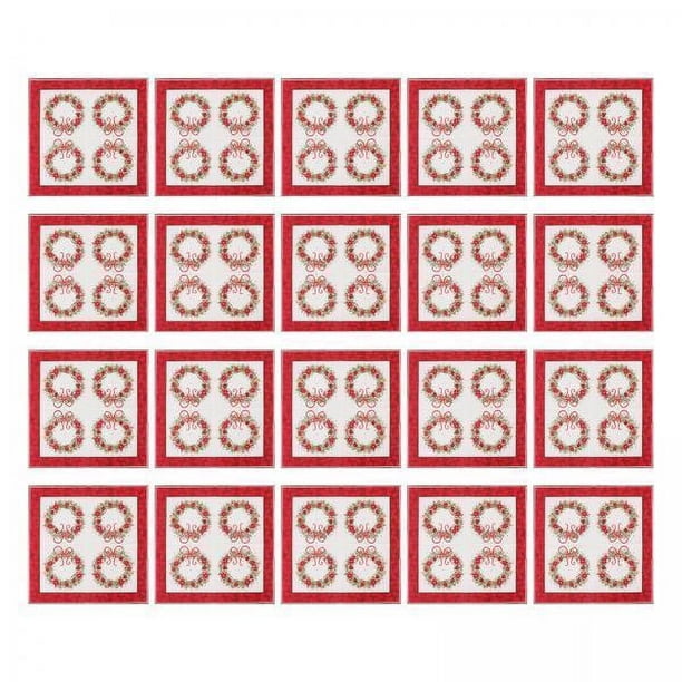 2x 20x Servilletas Navideñas, Servilletas de Cóctel, Vajilla Desechable, Servilletas de Papel para Mesa de Cena, Servilletas de Papel para Almuerzo de 2 piezas