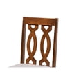 thumbnail image 6 of Baxton Studio Callie Modern and Contemporary Grey Fabric Upholstered and Walnut Brown Finished Wood 7-Piece Dining Set, 6 of 7