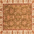 thumbnail image 1 of Ahgly Company Indoor Square Abstract Orange Modern Area Rugs, 3' Square, 1 of 4