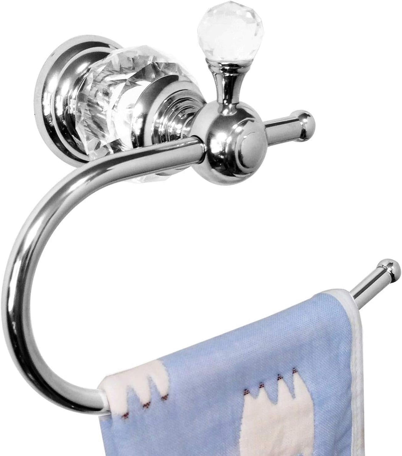 Brass Toilet Paper Roll Holder, Polished Chrome