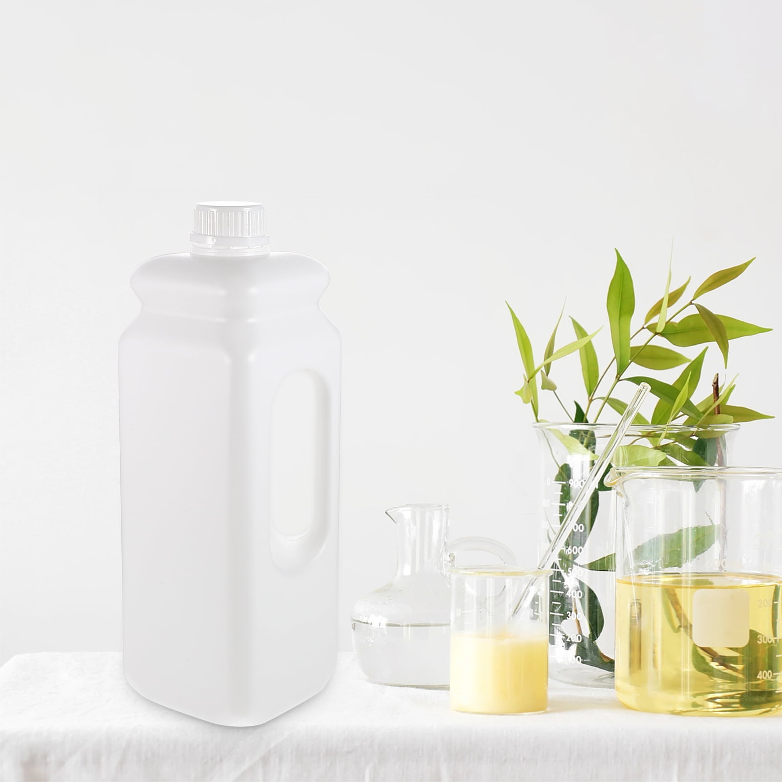 Raindrops 6-Pack Leak- Reusable Plastic Storage Jugs Caps, Gallon Size Containers for Home and Outdoor Use