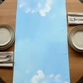 thumbnail image 5 of Table Runners 90 Inches Long Dress Scarves, Blue Green Spring Farmhouse Coffee/Dining/Kitchen Table Runner for Living Room, Watercolor Flower Trees Nature Landscape 13x90 Inch, 5 of 9