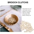 thumbnail image 4 of Pin Backs Rubber Cloud Shape Badge Pin Backs Tie Tacks Butterflies Clutch Pin Cap Keepers Pin Locks Replacement for Crafting 100pcs, 4 of 8