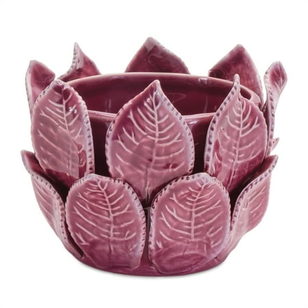 Melrose Ceramic Leaves Bud Vases - 4.5" - Set of 2