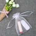 thumbnail image 4 of 100Pcs sheer Drawstring Organza Jewelry Pouches, 4 of 5