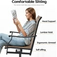 thumbnail image 3 of Farini Outdoor Dining Chairs Set of 2, 360°Swivel Patio Dining Chair with Textilene Fabric, Outdoor Metal Armchair All Weather Resistant, Ergonomic Comfort, Perfect for Patio, Backyard, Balcony, 3 of 6