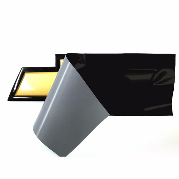 JLC Concept Chevy Emblem Vinyl Automotive Decal, Overlay Satin Black, 4" x 11", 2 Sheets