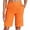 Orange, variant on Women's High Waisted Baggy Shorts Stretch Waist Summer Wear Elastic Waistband Basic Solid Color Summer Casual Beach Shorts with Pockets S-3XL