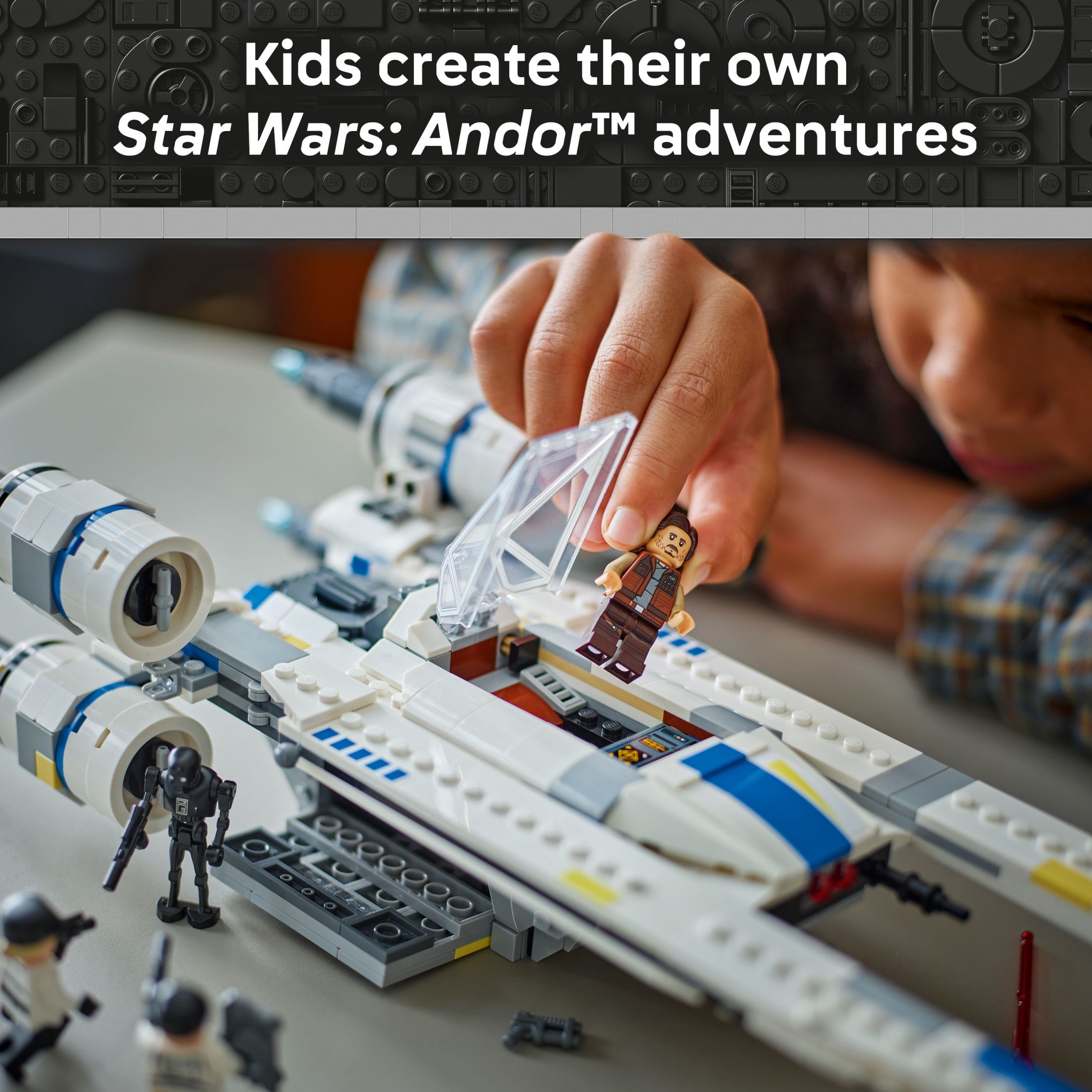 LEGO Star Wars Ala U Rebelde Set de Construcción - Incluye Cassian Andor, Dedra Meero y K-2SO - Juguete de Acción Modelo para Fans de Andor - Idea de Regalo de Cumpleaños para Niños, Niñas, Mayores de 8 - 75399 6