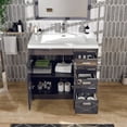 thumbnail image 6 of Eviva Lugano 36" Gray Modern Bathroom Vanity w/ White Integrated Top, 6 of 7