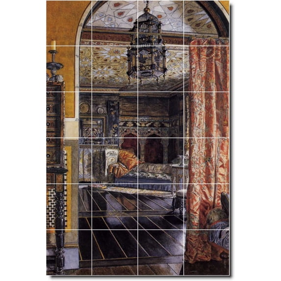 Ceramic Tile Mural-Lawrence Alma-Tadema Historical 10. 48" w x 72" h using (24) 12 x 12 ceramic tiles