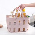 thumbnail image 4 of Vikakiooze Plastic Handheld Bath Basket Storage Basket Bathroom Bath Basket Miscellaneous Storage Basket Washing Basket Bath Basket, 4 of 6
