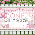 thumbnail image 2 of Colorful Balloons Birthday Banner Goose Animal Party Decorative Gifts Banner for Kids Celebration Fun Events Indoor Use, 2 of 9