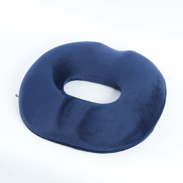 Happon Hemorrhoid Cushion Blue Donut Tailbone Pillow Donut Seat Cushion