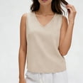 thumbnail image 7 of Horkkom Sleeveless Tops for Women Wide Strap Solid Color Tank Tops Work Loose Casual Tops,S-2XL, 7 of 7