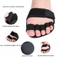 thumbnail image 2 of XIRQI Toe Straightener Splint,Hammer Toe Cushions Pads Toe Alignment Loops,Metatarsal Pads Bunion Guard Separators,Toe Support Brace Wraps for Crooked,Hammer,Claw Toes,Hallux Valgus (S), 2 of 6