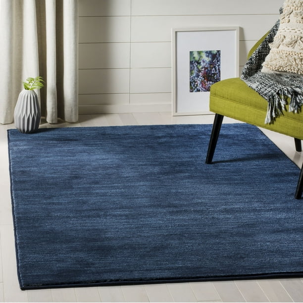 SAFAVIEH Vision Adrasteia Overdyed Solid Area Rug, Navy, 2' x 3