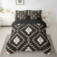 thumbnail image 2 of Manfei Triangle Boho Aztec Bedding Comforter Set 7 Pieces, Tribal Hippie Full Bedding Set, Teen Kid Child Adult Reversible Fitted Sheet Flat Sheet, Super Cozy Room Decor, 2 of 7