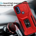 thumbnail image 3 of Funda para GANGXUN Motorola Moto G Power 2022 - Soporte metálico, Función magnética, Rojo, 3 of 5