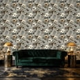 thumbnail image 3 of Peel and Stick Wallpaper Floral Butterflies Soft Earthy Tones Wall Mural 17.7in x 9.8ft Self Adhesive Removable Wall Paper Renter Friendly Wallpaper for Nursery Bedroom Cabinets, 3 of 8