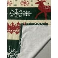 thumbnail image 5 of YELEE Blanket Thorw Unique Gifts for Christmas Elk Snowflake Pattern Xmas Soft Comfy Blanket Meaningful Present for Christmas Family Party (50x60), 5 of 7