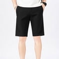 thumbnail image 4 of Fjuchai Mens Cotton Shorts Summer Solid Color with Pocket Shorts for Male Five Points Beach Casual Pants Size 28-38, 4 of 9